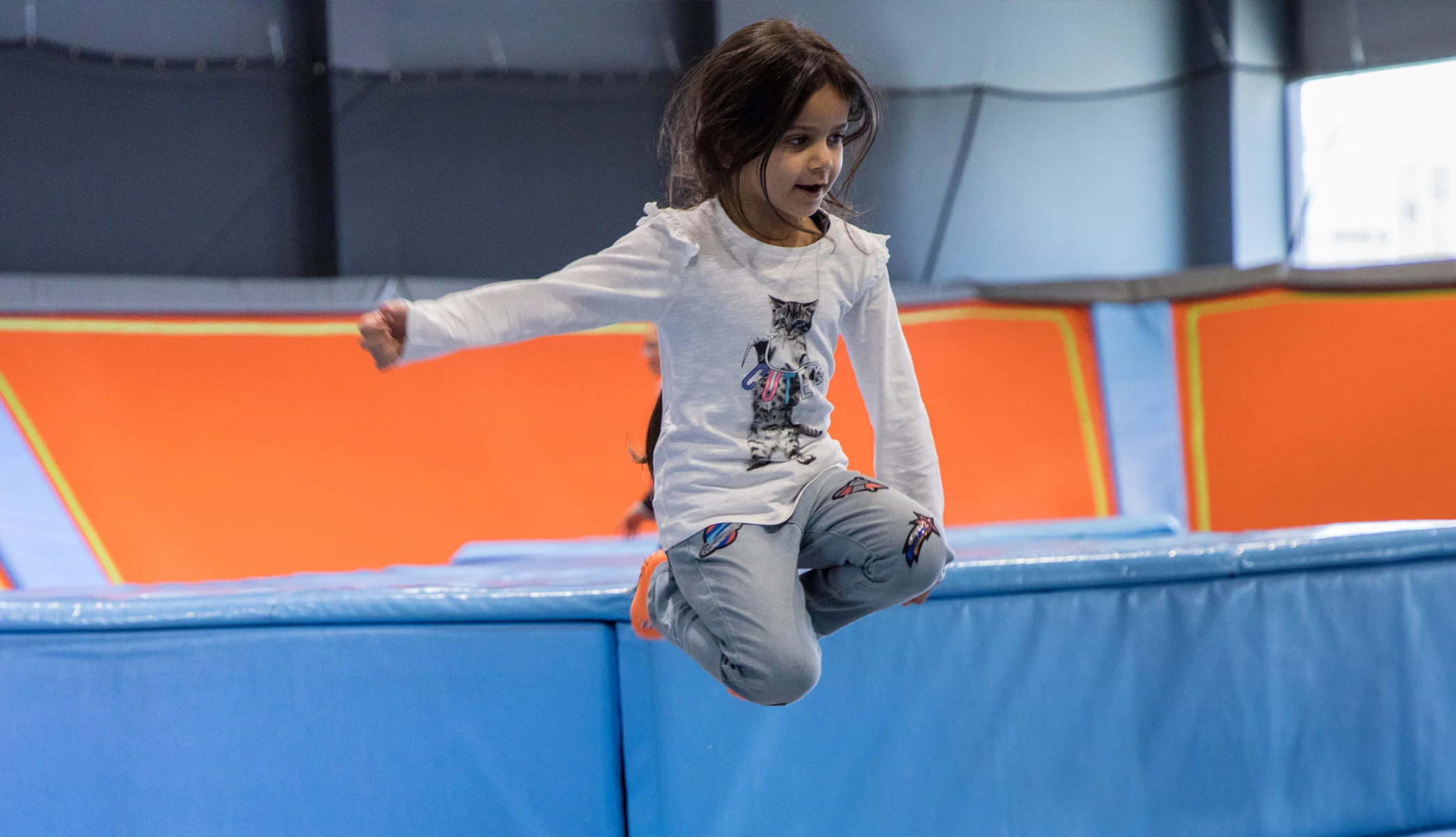 Young child playing at Jump Junior