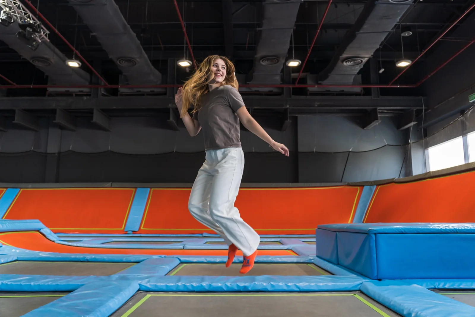 Trampoline session in action at Trampo Kuwait